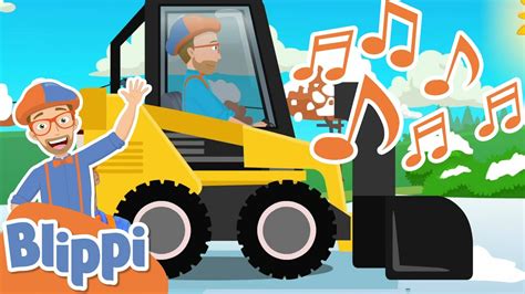 listen to blippi skid steer song|excavator blippi lyrics.